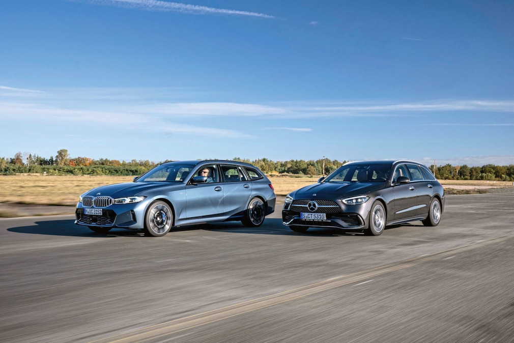 BMW 330i xDrive Touring Mercedes C 300 4Matic T-Modell