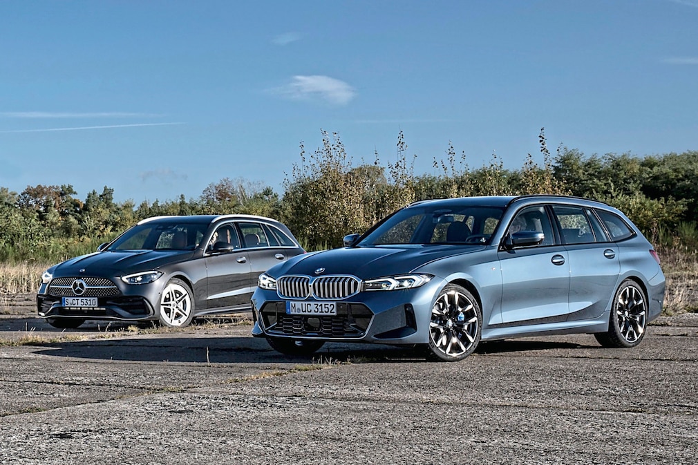 BMW 330i xDrive Touring Mercedes C 300 4Matic T-Modell