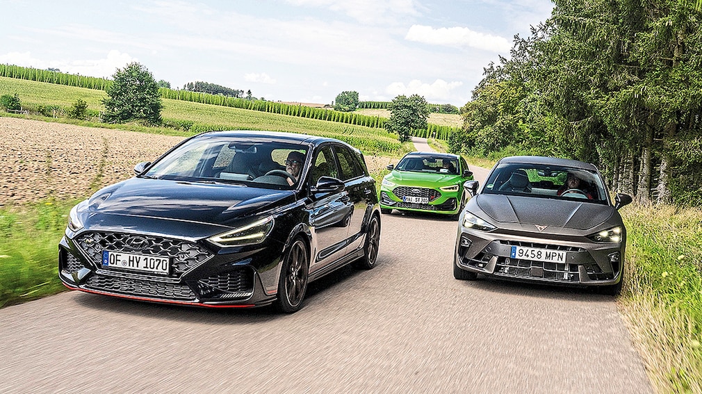 Cupra Leon VZ Ford Focus ST Hyundai i30 N