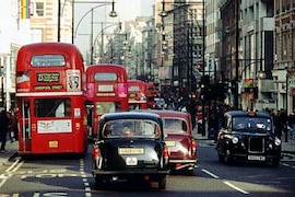Londons Doppeldecker-Busse