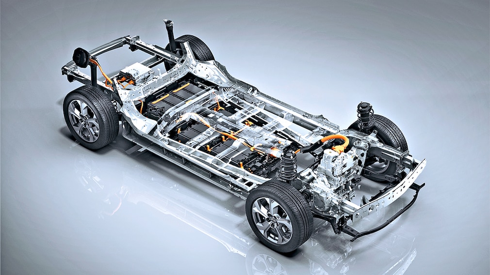 Batteriezustand - Mazda MX 30 Elektroauto Plattform Akku Modell 2020