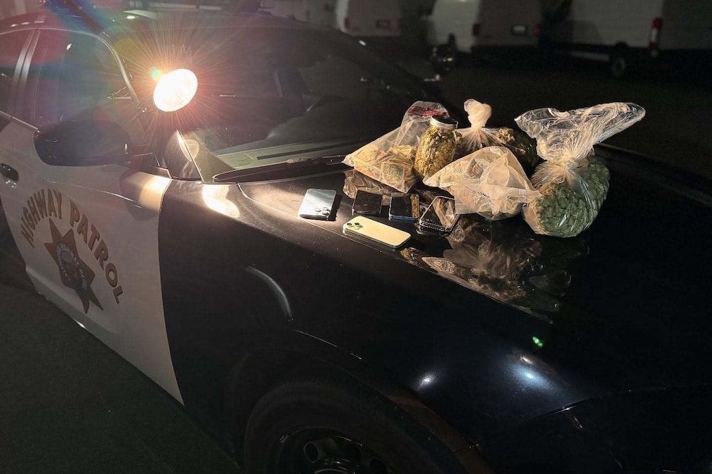 Cannabis-Fund bei Polizeikontrolle in Kalifornien