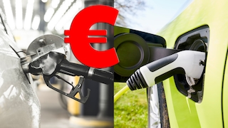 Montage Kostenvergleich Verbrenner/E-Auto