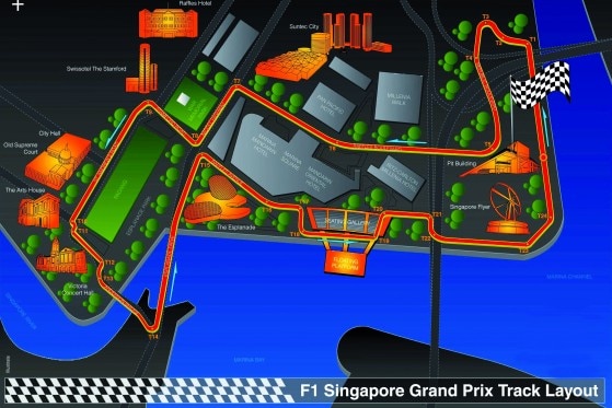 F1-Kurs Singapur 2008