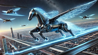 Tolles fliegendes Auto