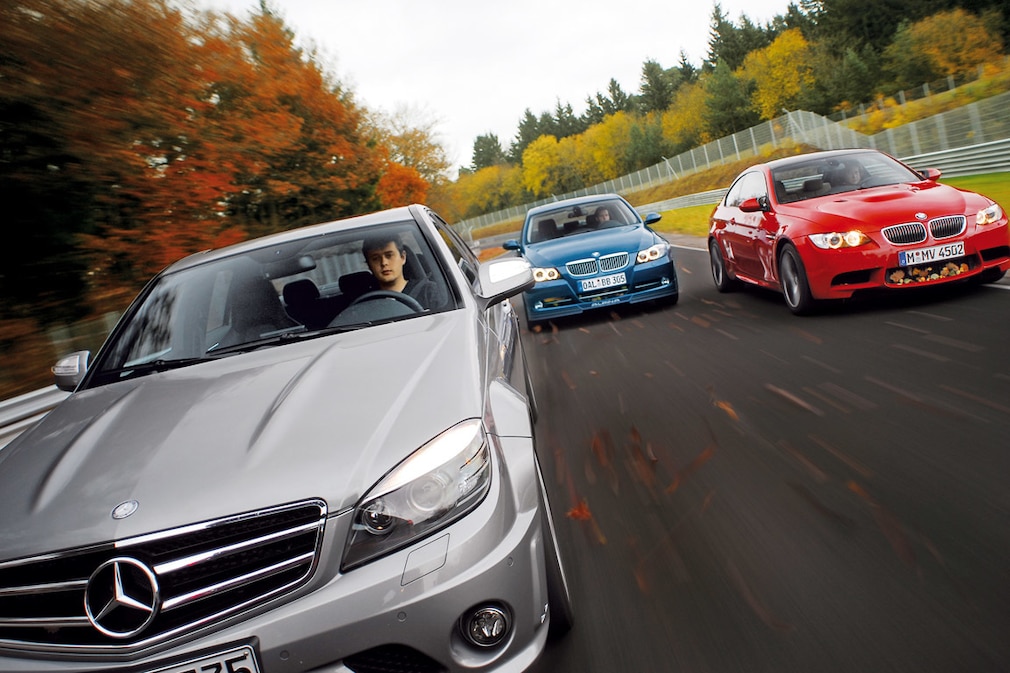 Mercedes-Benz C 63 AMG BMW M3 Alpina B3