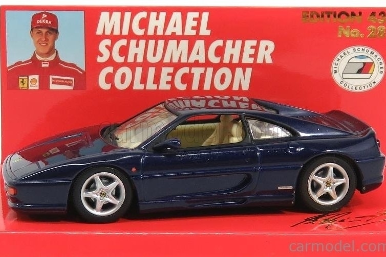 Minichamps legte sogar eine Serie des Ferrari F355 mit dem Hinweis auf Schumi auf.