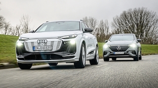 Audi Q6 e-tron quattro  Mercedes EQE 500 4Matic SUV