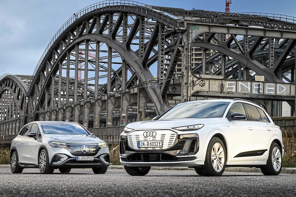 Audi Q6 e-tron quattro Mercedes EQE 500 4Matic SUV