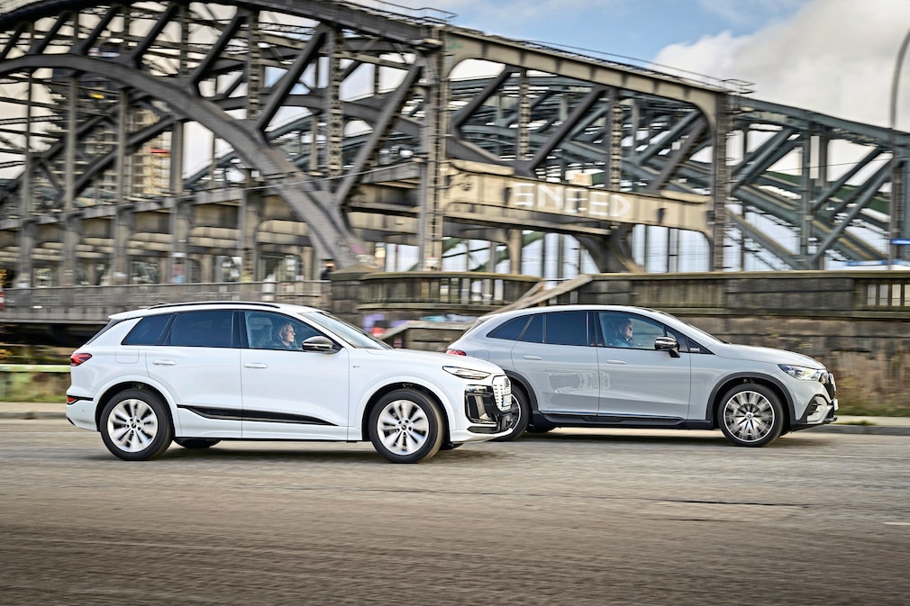 Audi Q6 e-tron quattro Mercedes EQE 500 4Matic SUV