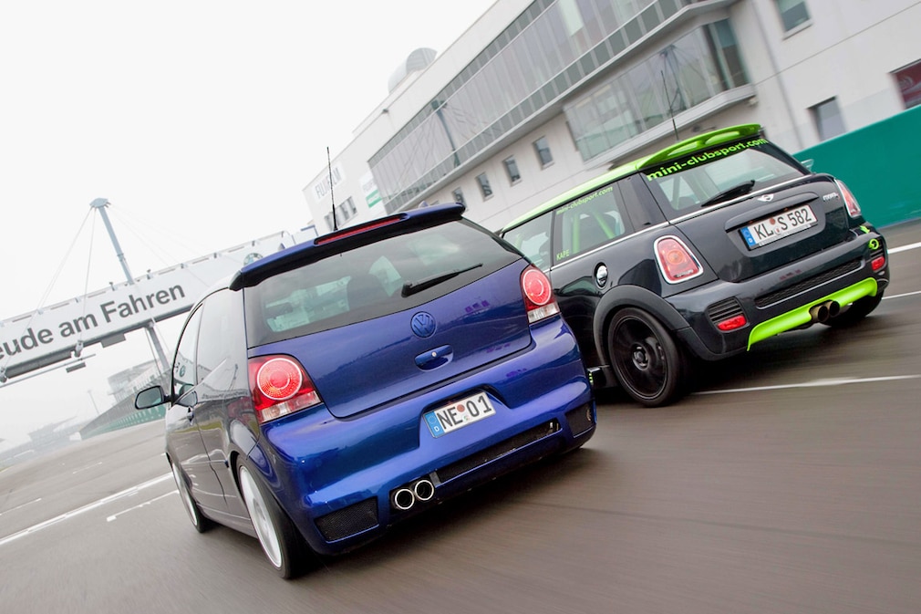 Getunter BTS Polo GTI Cup Edition gegen getunten Schäfer Cooper S Clubsport
