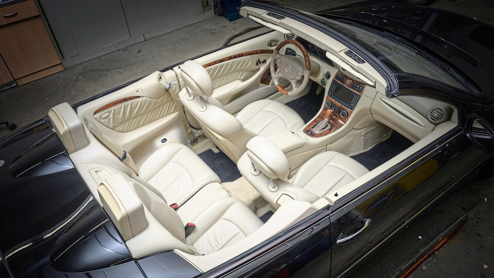 Lederaufbereitung beim Mercedes CLK Cabrio