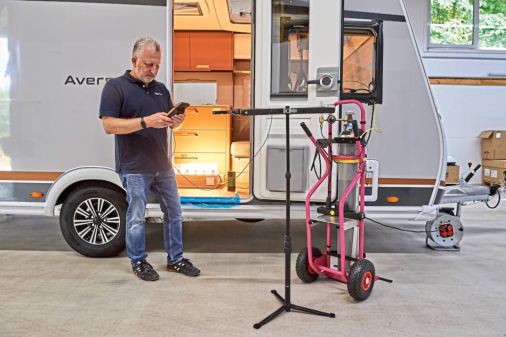 Wohnmobil Atemluft- und Einbautest