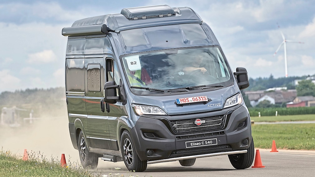 Wohnmobil Hindernisparcours