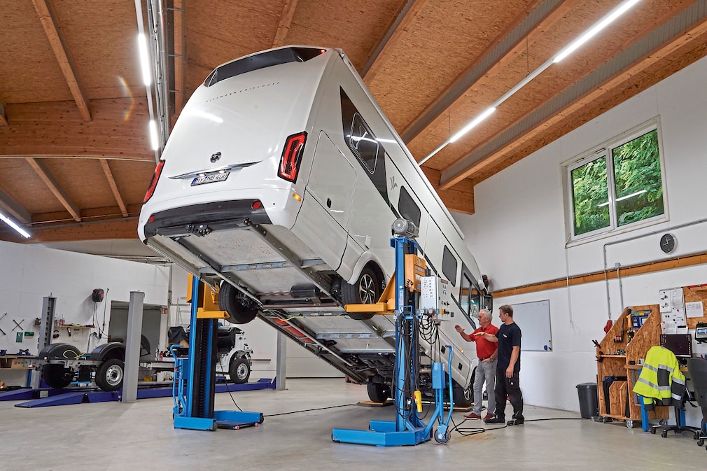 Wohnmobil Schwerpunktmessung