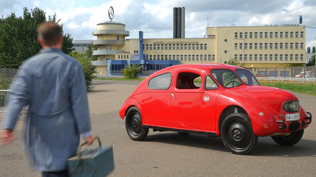 Prototyp Leichtbau Maier, ca. 1935, in Berlin an der Avus.