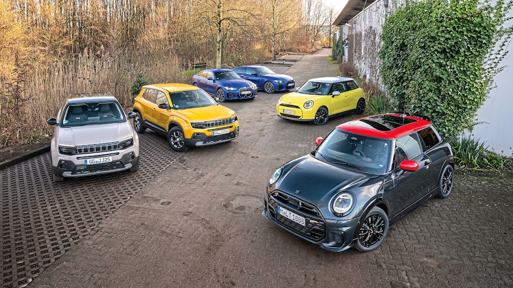 BMW 4er BMW i4 Jeep Avenger Mini Cooper