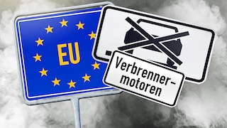 Symbolfoto für das Verkaufsverbot von Autos mit Verbrennungsmotor ab 2035 in der EU