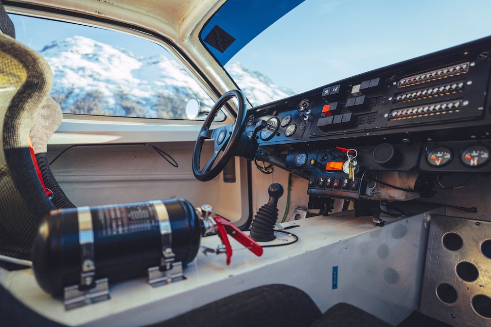 Cockpit des Audi quattro Grusse S