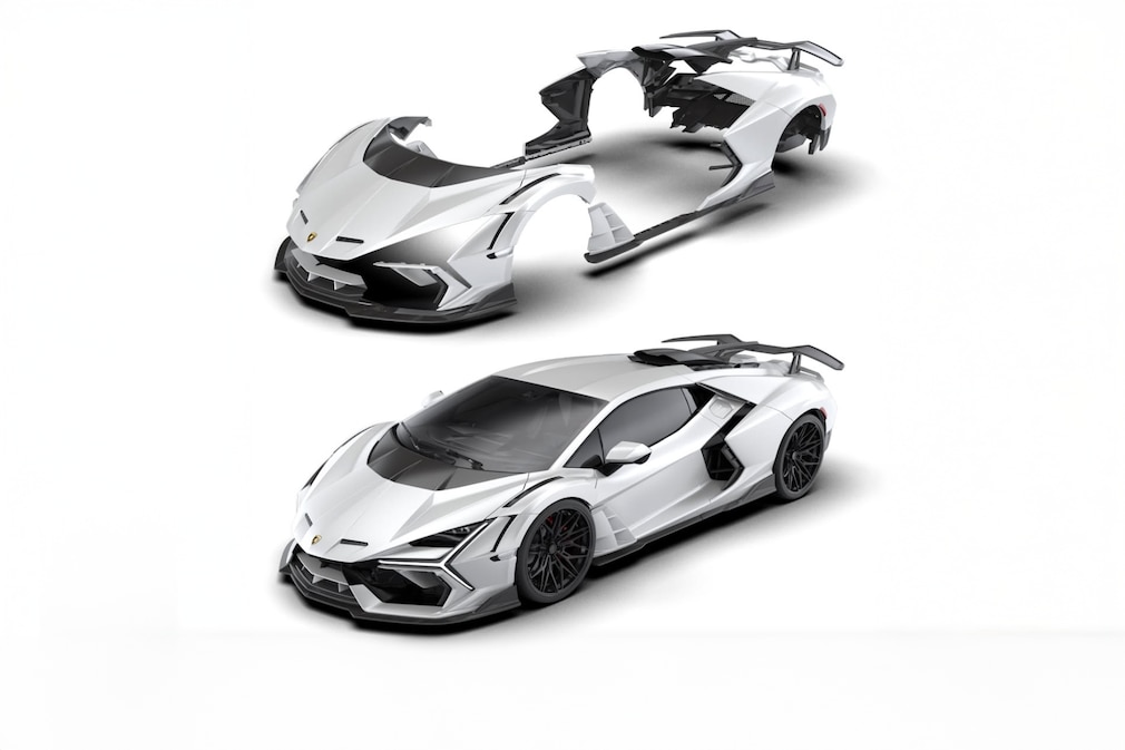 Lamborghini Revuelto Bodykit visiualisiert