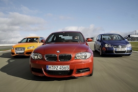 BMW 135i Coupé Audi S3 VW Golf R32