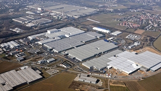 Volkswagen Werk Baunatal b. Kassel/Luftaufnahme