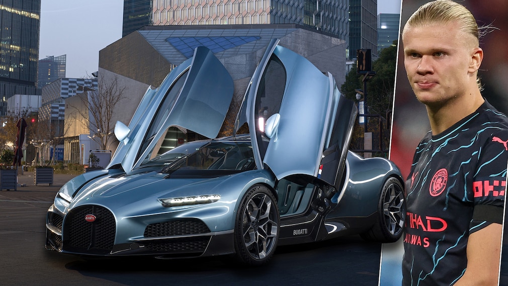 Erling Haaland mit Bugatti Tourbillon