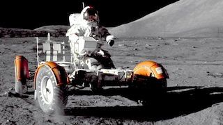 NASA-Mondauto Lunar Rover auf dem Mond