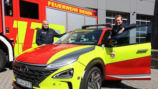 Hyundai Nexo als Kommandowagen der Feuerwehr Siegen