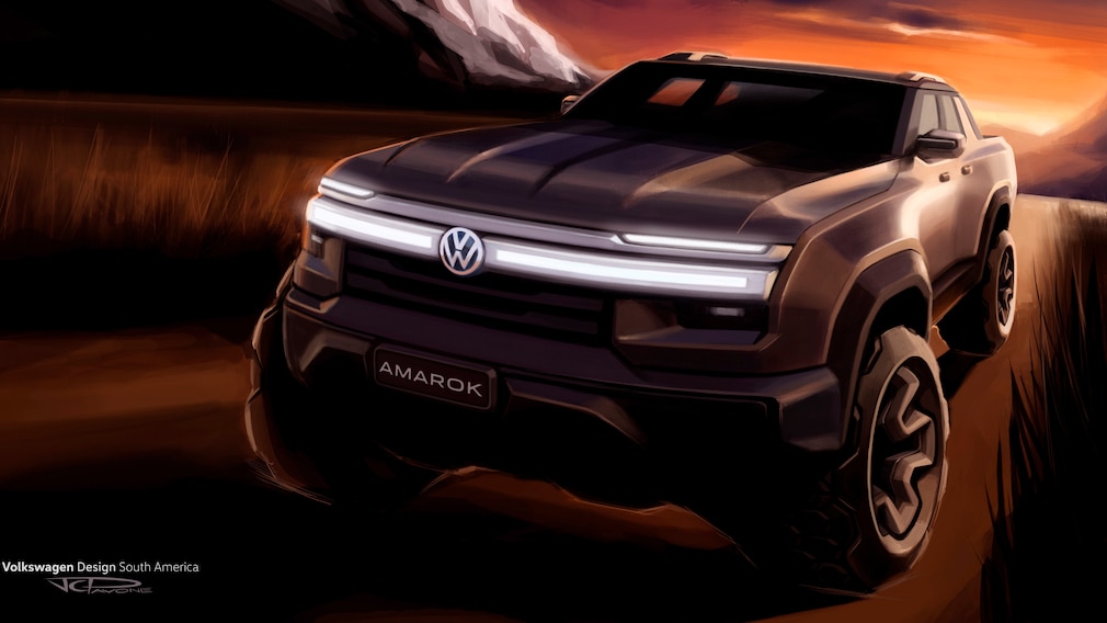 Designskizze des VW Amarok für Südamerika