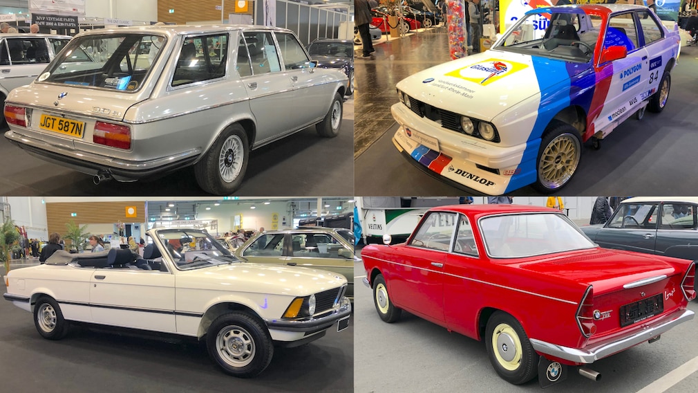 BMW E3 Kombi-Umbau, BMW E30 in M3-Optik, BMW 316 (E21) Cabrio von Karmann und BMW 700 Coupé
