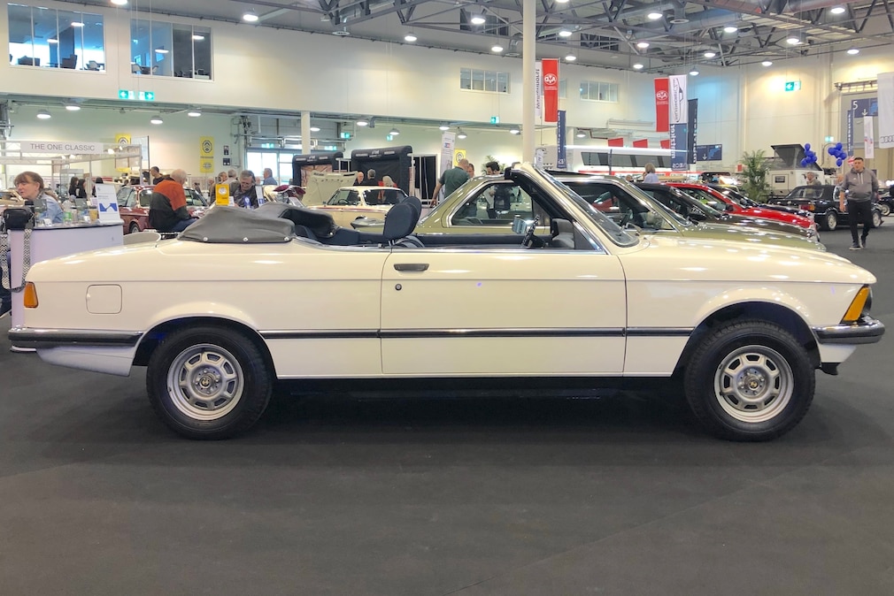 Prototyp und Einzelstück BMW 3er (E21) Karmann-Cabrio von der Seite