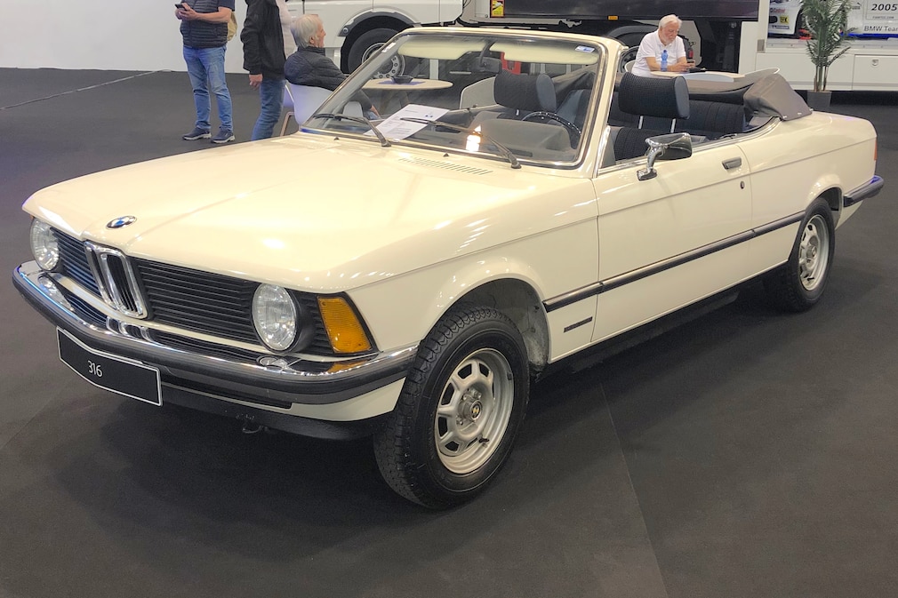 Prototyp und Einzelstück BMW 3er (E21) Karmann-Cabrio von schräg vorn