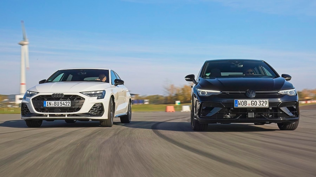 Audi S3 gegen VW Golf R: Vergleichstest