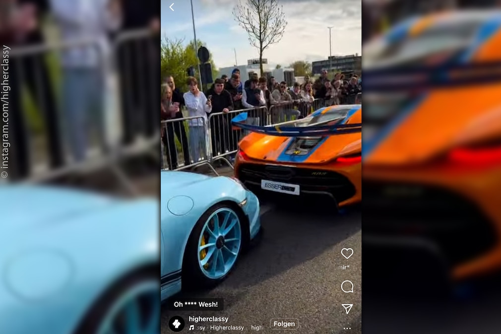 Porsche 911 GT3 kracht in Koenigsegg Jesko
