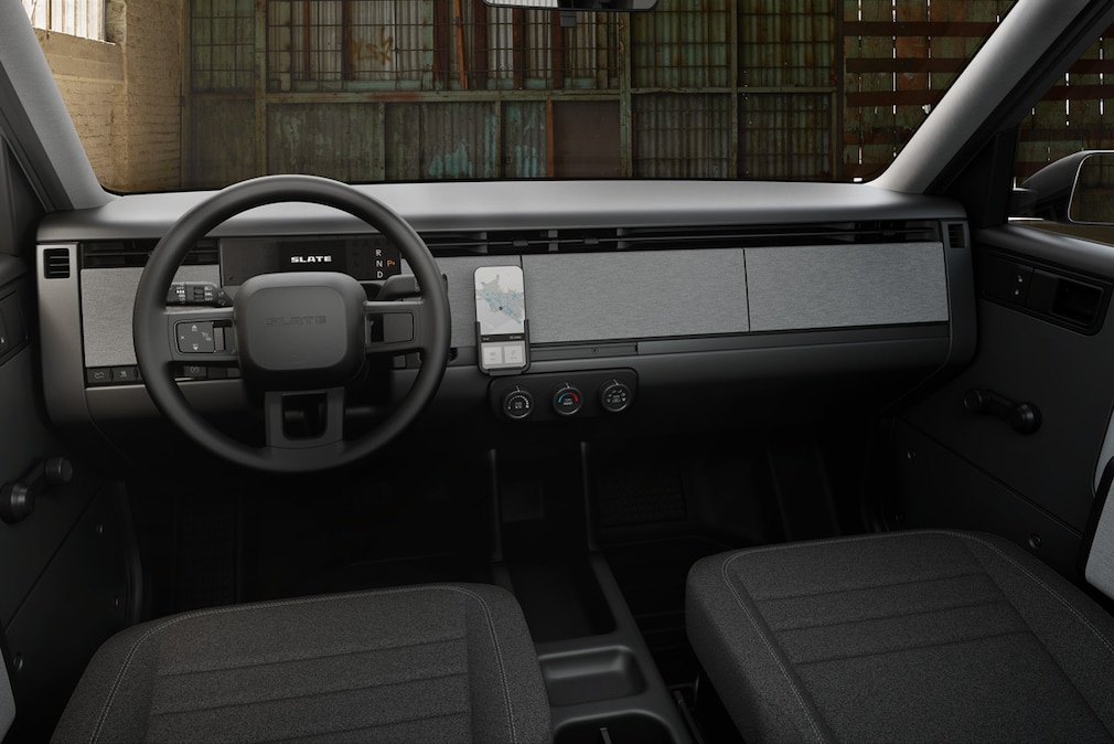 Interieur des Slate Truck