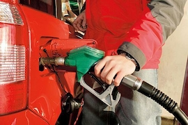 An der Tankstelle