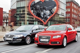 Test Audi A4 1.8 TFSI/VW Passat 1.8 TSI