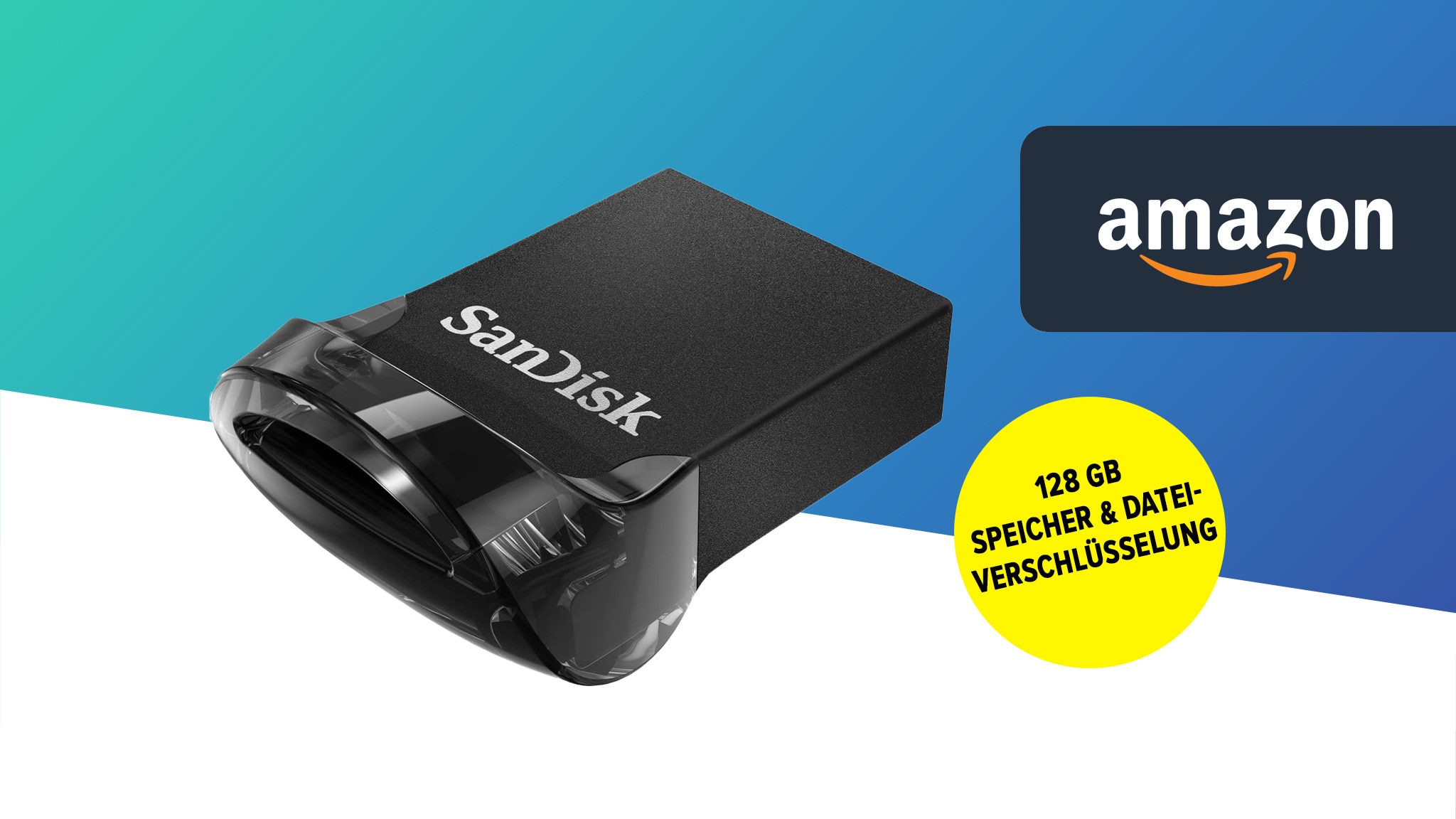 Winziger USB-Stick von SanDisk mit 128 GB Speicher zum Top-Preis