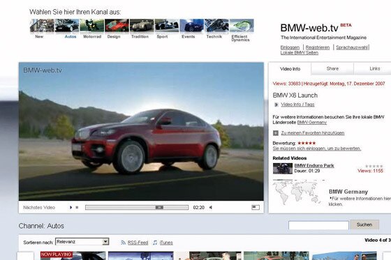BMW Web-TV Screenshot
