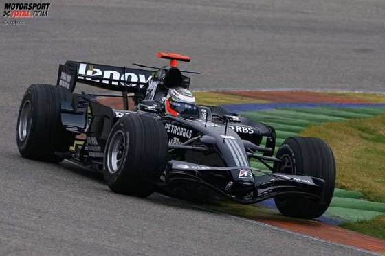 Der neue Williams-Toyota. Damit will Rosberg den Anschluß an Renault und BMW schaffen.