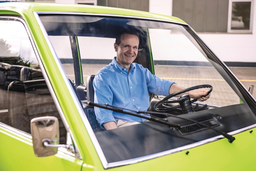 Redakteur am Steuer des Bertone