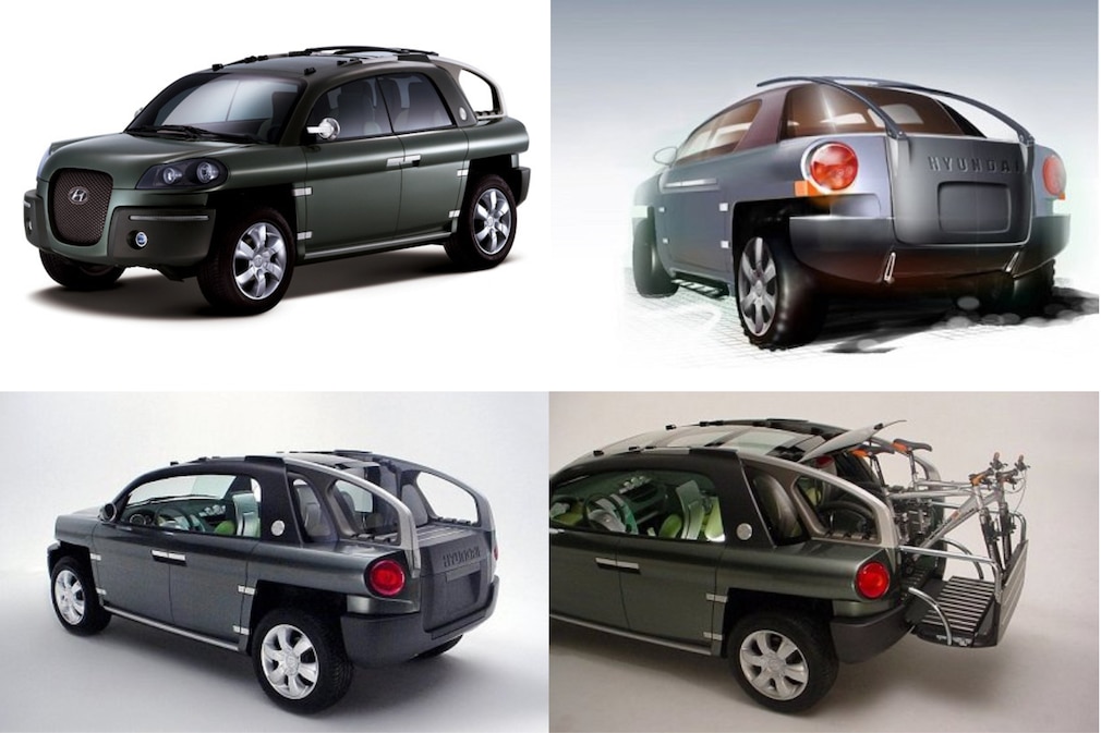 vier Motive der Studie Hyundai OLV