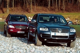 Mercedes ML 400 CDI, VW Touareg 5.0 V10 TDI