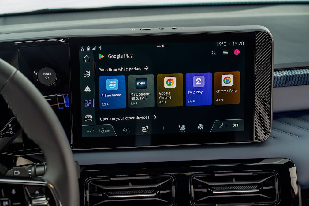 Der Infotainmentbildschirm des Micra mit 10,1 Zoll