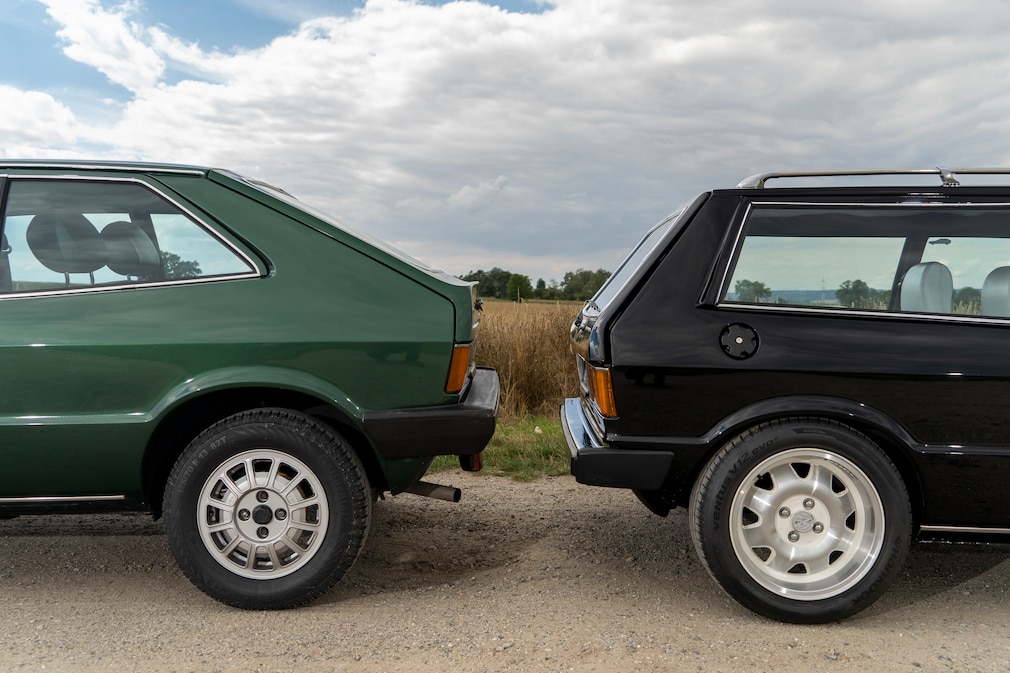 Die Hecks von Scirocco I und Sciwago im Vergleich