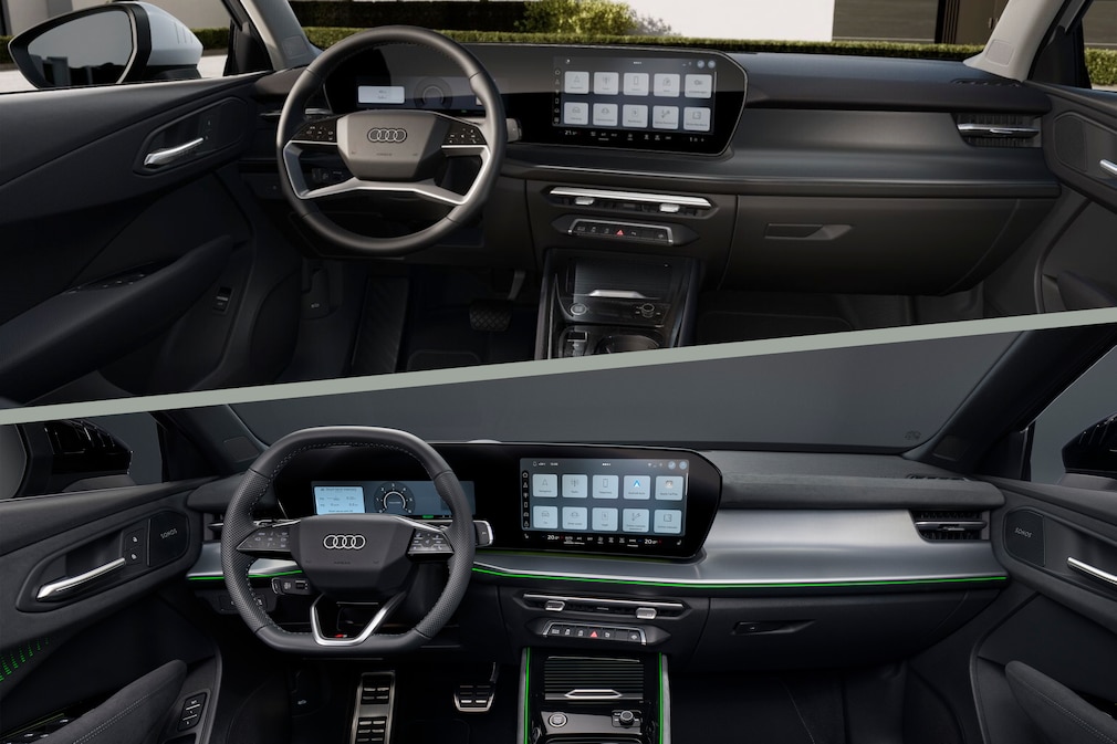 Audi Q3 Basisiausstattung versus Werbefotos
