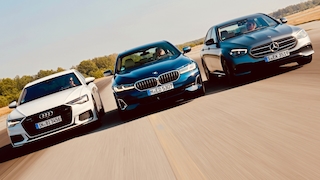 Audi A6 (C8), BMW 5er (G30) und Mercedes E-Klasse (W213) im TÜV-Vergleich