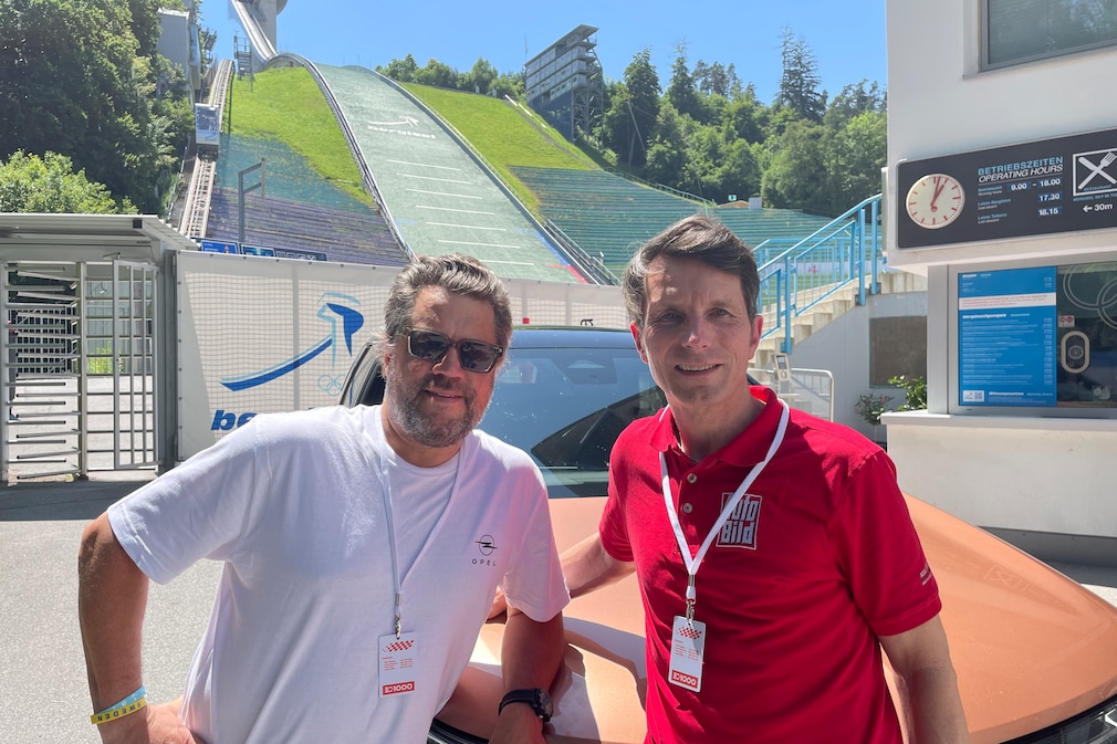 Opel Grandland auf der ED1000 vor der Bergiselschanze in Innsbruck