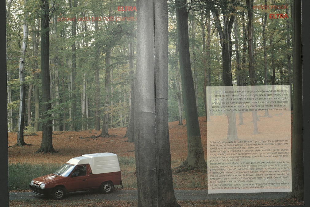 Prospekt-Doppelseite: Skoda Eltra Pick-up